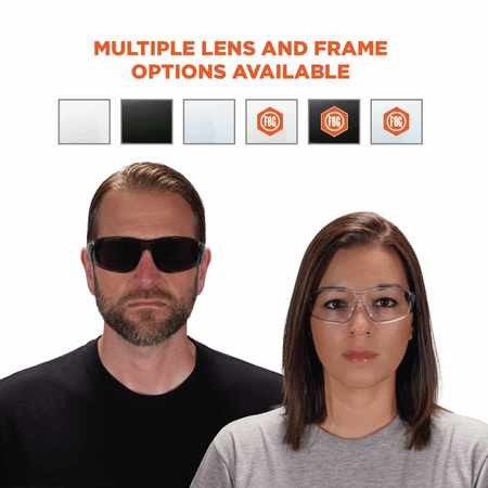 Skullerz By Ergodyne In/Outdoor Lens Matte Black Frameless Safety Glasses SAGA